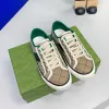 TBTGOL Hommes Off The Grid Sneaker Designer Chaussures Vert Rouge Web Stripe Toile Coureur Baskets Baskets Femmes Semelle En Caoutchouc Chaussure Avec Boîte NO414