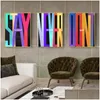 Schilderijen blijven gefocust niet stoppen Never Settle Canvas Painting Artwork Modern Street Art Motivational Wall voor huisdecoratie Drop Dhmpn