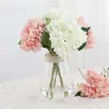 Decorative Flowers 47cm Artificial Hydrangea Branch Home Wedding Decor Silk Flower High Quality Fake Party Decoration