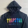 Men's Hoodies UK London Trapstar Decoding Hooded Sportswear-gray Revolution Medium Men's and Women's Sportswear Suit Set