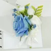 Decorative Flowers Corsage Brooch Realistic Simulated Festive Wear Decoration Celebration Wearing Artificial For Wedding