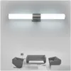 Wall Lamp 12/16/22 W Led Light Soft Acrylic Toilet Fixture Warm White Bathroom Metal Base Modern Cabinet Drop Delivery Home Garden E Dherd