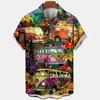 Men's Casual Shirts Fashion Hawaiian Men's Clothing Beach Graphics 3d Mens Short Sleeve Tops Summer Oversized