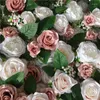 Dekorativa blommor Spr Roll Up Flowerwall Bakgrund Bröllop Blommvägg Stage Partihandel Artificial