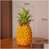 Party Decoration Display Artiifical Pineapple Fruit Model High Simation Fake Pography Props Ornament Drop Delivery Home Garden Festi Dhsq2