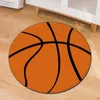 Mattor Polyester Anti-Slip Ball Round Mattor Fotboll Basket Computer Chad Pad Cushion Office Door Rugs Living Room Mat