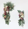 Decorative Flowers Wedding Simulation Rose Flower Arch Decorations Party Stage Background Artificial Scene Layout Decor Supplies