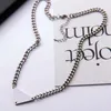 Collana Gioielli firmati Collane Catene a catena Gioielli a maglie Lettera Ciondolo triangolare Pendenti d'amore personalizzati Donna Donna Acciaio inossidabile