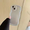 Cassa del telefono del laser opaco di placcatura del bordo dell'onda per iPhone 14 12 12 11 Pro XS Max XR X Cover posteriore morbida antiurto