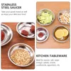 Bowls Sauce Dish Dipping Dishes Plate Bowl Soy Steel Stainlesssushiseasoning Plates Condiment Appetizer Mini Round Serving