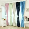 Curtain Topfinel Blackout Curtains for Living room Kids Room Bedroom Modern Lucky Star Soft Window Treatment Drapes 100 Polyester 230104