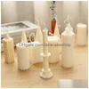 Candles Diy Cone Cylindrical Geometry Acrylic Candle Mold Shell Sector European Style Roman Column Mod Plastic 220531 Drop Delivery Dhhrr
