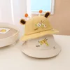 Hüte Schöne Cartoon Giraffe Baby Eimer Hut Weiche Sommer Outdoor Jungen Mädchen Sonne Kleinkind Kinder Fischer Kappe Motorhaube