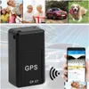 CAR GPS -tillbehör GF07 Mini Tracker Tra Long Standby Magnetic SOS Tracking Device GSM Sim för fordon/bil/person Locato Dhamo