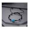 Charm armband grossist 2 st/set matt lava sten naturlig p￤rla armband str￤ng fl￤tning par f￶r m￤n kvinnor ￶nskar smycken b441 dro dhnts