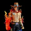 Action Toy Figures Anime Figur One Piece GK Portgas D Ace Roronoa Zoro Luffy Grand Statue Action Figurinsamling Decoration Toys Christmas GIF T230105