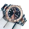 Мужские часы 40 -миллиметровые автоматические механические часы из нержавеющей стали синие черные наручные часы с коробкой с жизнью водонепроницаемой Montre de Luxe