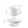 Tassen Nordic Creative Mehrfarbige Glasur Keramik Kaffeetasse und Untertasse Set Latte Cappuccino 240 ml