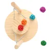 Other Bird Supplies Hamster Wooden Platform Swing Toys Funny Teething For Finch Gerbil
