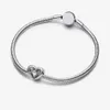 Bright love Heart Bead charms Bracelet designer jewelry Women fashion bracelet DIY fit Pandora style pendant