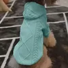 Hundkläder husdjur tröja geometrisk texturklädning hudvänliga hundar katter huva tröja kostym för liten