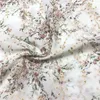 Tessuto per abbigliamento morbido chiffon stampato floreale tulle con occhiello cavo ricamato in pizzo per camicie eleganti abiti da sposa tagliati a misura