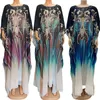 Ubranie etniczne Ramadan Abaya Dubai Kaftan Kwieckie sukienki Afrykańskie sukienki maxi dla kobiet 2023 Summer Plus Size Vestidos 2 -częściowy szyfon