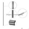 Pailles à boire en acier inoxydable Sts réutilisables droites et pliées brosse de nettoyage en métal de qualité alimentaire pour outil de jus de fruit de bière Drop Delive DHC54