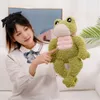 Plush Dolls Cute Musle Frog Toy Soft Stuffed Pillow Magic Bodybuilding Animal Doll Birthday GIfts For Kids 230105