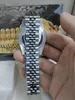 Z oryginalnym pudełkiem wysokiej jakości luksusowe zegarki modowe 18k białe diamentowe ramki 18038 Automatyczne męskie zegarek 202365