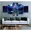 Pinturas 5pcs Canvas Luigis Mansion 3 Poster Poster Picter Wall for Home Decorno Frame Drop Drip Garden Arts Artes￣o Dhmx7