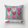 Fundas de sofá con estampado de corazón de amor moderno, funda nórdica para el Día de San Valentín, funda de almohada decorativa para boda