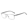 Solglasögon män som läser glasögon myopia ultralight affärsmetall ram anti blå ljus hd 0 till -6.0 kvinnors glasögon