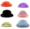 Mode dames filles en peluche chapeaux dôme casquette bonnets chaud décoratif pour le printemps automne et les vêtements d'hiver
