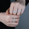 925 Sterling Silber Pferd Auge Ring Mode Frauen Finger Schmuck Iced Out Bling Zirkonia Gepflastert Cz Hochzeit Ringe