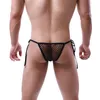 Unterhosen Herren Sexy Durchsichtige Slips Unterwäsche Mesh Sheer Transparent Atmungsaktive Männer Höschen Mid-Rise Hollow Out Gay Dessous