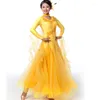 STAGE PEUR BALLE WALTZ Robe de danse moderne Robes Performance Standard Dancing Clothes Tango MQ239