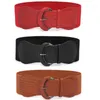 أحزمة Women Luxury Weavt for Pu Pu Patent Leather Band Band Belt Belt Solid Wide High Hight Bandband 2023