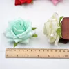 Decorative Objects Figurines 8CM Artificial Silk Fabric Rose Flower Heads For Wedding Party Home Decoration DIY Hat Wall Arch Accessories 230104