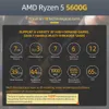 AMD New Ryzen 5 5600G R5 5600G CPU Gaming Processor Socket AM4 3.9GHz Seis núcleos Doce de dos correos 65W DDR4 Accesorios de escritorio