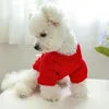 Hondenkleding huisdier kerstkleding mooi rood jaar vest universeel voor teddy