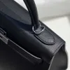 Designer -Umhängetaschen Epsom Handtasche handgefertigtes Wachsfaden Luxus maßgeschneiderte Frauen -echte Lederbeutel ein Schultermessenger klassisch