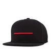 Snapbacks 2019 3D Flat Hat Autumn and Winter Fashion Men's Hats Red broderi Horisontell baseballmössa 100%bomullssnabbkappar 0105