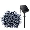 Strängar 100 Head Solar Christmas Lights LED Holiday Decoration Light Chain