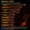 AMD New Ryzen 7 5700G R7 5700G CPU New Desktop Gamer Office Processor 3.8GHz Eight-Core 16-Thread 65W Socket AM4