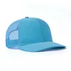 Snapbacks PANGKB Brand Solid Sky Blue Cap New quality blank mesh breathable sports baseball hat adult party cycling trucker cap 0105