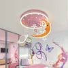 Lustres Nordic Catoon Moon Star LED Lustre Éclairage Pour Enfants Chambre De Bébé Plafond Salon Chambre