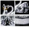 Figurines décoratives exquis fait à la main cristal cygne Animal verre voiture ornement décor Couple avec Base maison cadeau de noël