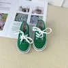 Sneakers Toddler Girl Summer Lace Up Solid Shoes Koreaans modebord Ademend Canvas 230105