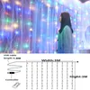 Julekorationer 3M LED -gardin Fairy Lights Festoon Happy Year's Decor for Home Navidad 2023 Xmas Decoration